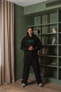Grails Apparel Varsity Hoodie in black - 460gsm heavyweight oversized hoodie, Australian streetwear