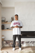 Grails Apparel Varsity Tee in snow marle - 260gsm heavyweight oversized cotton t-shirt, Australian streetwear